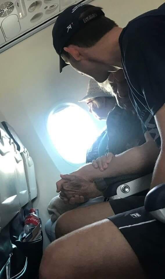 On my flight from San Diego to Nashville yesterday, sitting in the row next to me was a 96-year-old woman