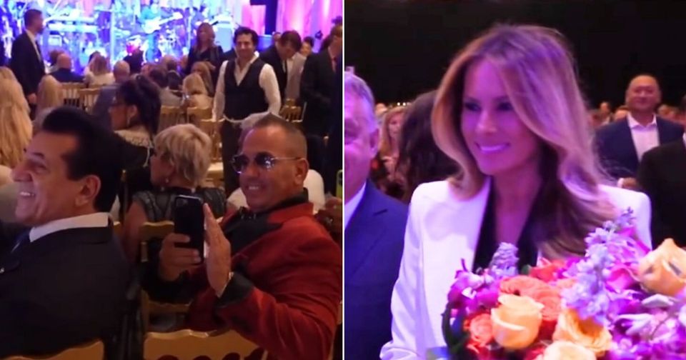 Watch: Melania Trump steals the show at Mar-A-Lago, walks in to ‘Pretty Woman’