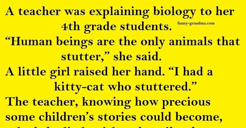 The teacher couldn’t believe it when the little girl said this!