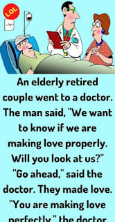 A elderly couple went to a doctor