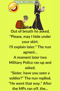 A Soldier Approached A Nun