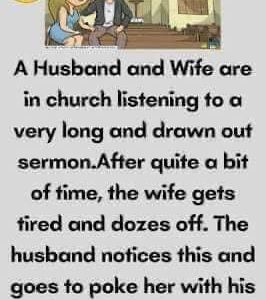 A Husband and Wife are in church