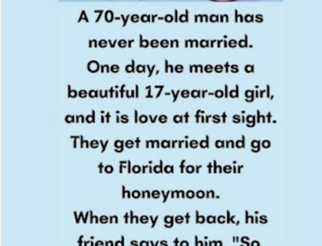 A 70-year-old man has never been married.