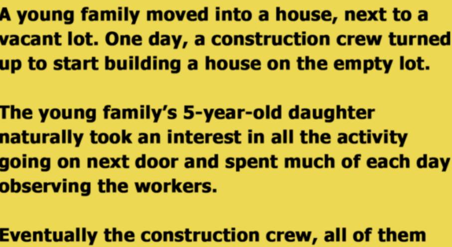 Little Girl Starts Talking to a Construction Crew and Picks up Some Bad Habits