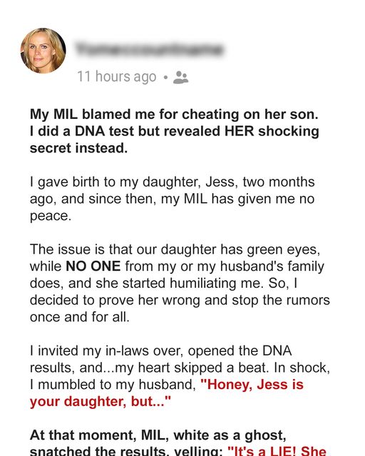 I Did DNA Test to Prove I Didn’t Cheat on My Husband, Exposed My MIL’s Humiliating Secret Instead