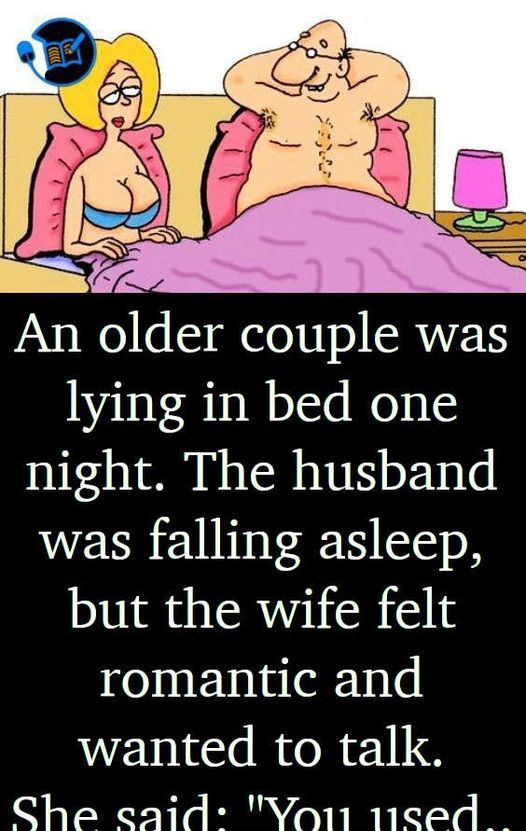 An Older Couple Was Lying In Bed