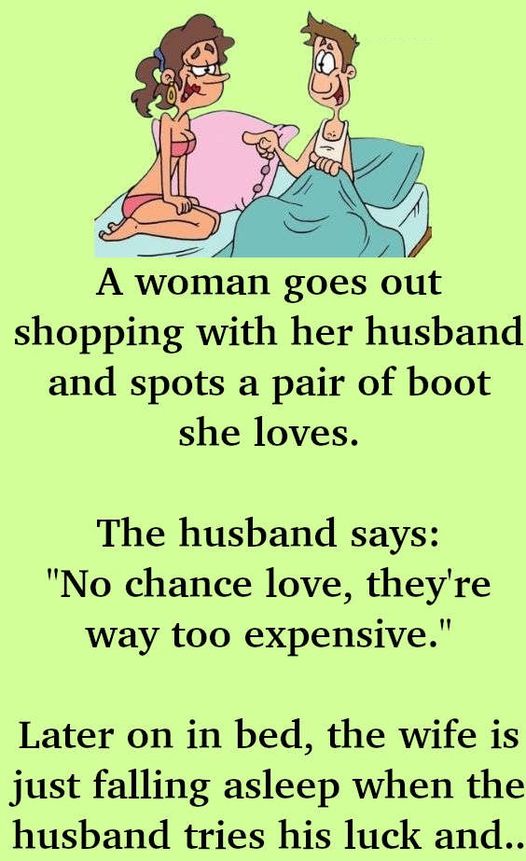 JOKE: A Woman Goes Out Shopping With Her Husband